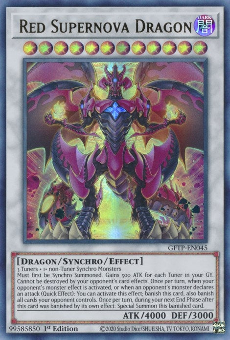 Image for Red Supernova Dragon (Ghosts From the Past) (GFTP-EN045) - YuGiOh