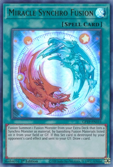 Image for Miracle Synchro Fusion (Ghosts From the Past) (GFTP-EN111) - YuGiOh