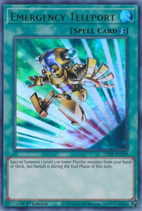 Image for Emergency Teleport (Ghosts From the Past) (GFTP-EN109) - YuGiOh