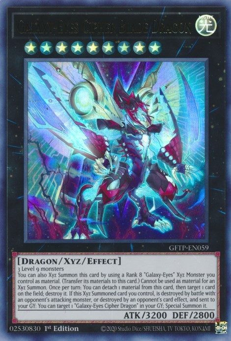 Image for Galaxy-Eyes Cipher Blade Dragon (Ghosts From the Past) (GFTP-EN059) - YuGiOh