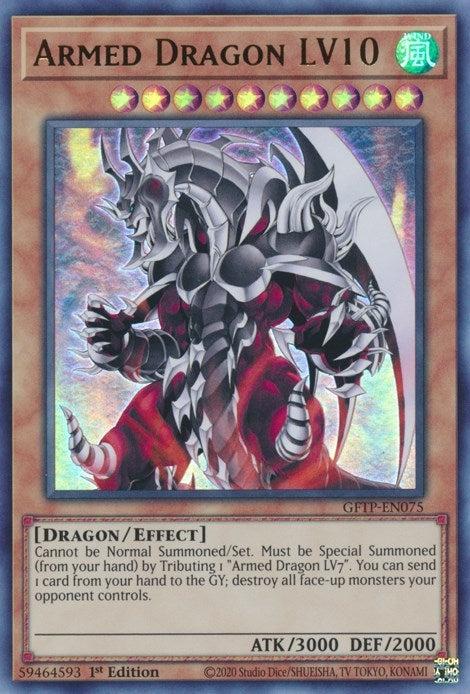 Image for Armed Dragon LV10 (Ghosts From the Past) (GFTP-EN075) - YuGiOh