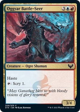Image for Oggyar Battle-Seer (Strixhaven: School of Mages) (209) - Magic: The Gathering