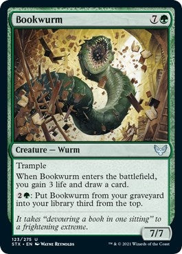 Image for Bookwurm (Strixhaven: School of Mages) (123) - Magic: The Gathering