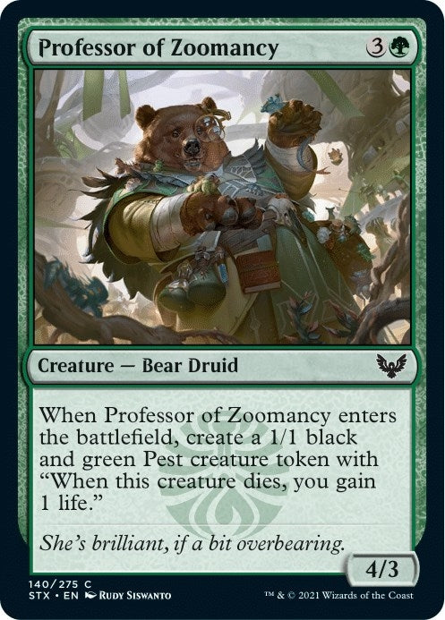 Image for Professor of Zoomancy (Strixhaven: School of Mages) (140) - Magic: The Gathering