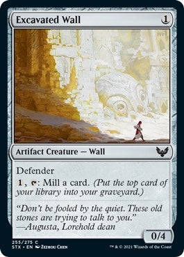 Image for Excavated Wall (Strixhaven: School of Mages) (255) - Magic: The Gathering