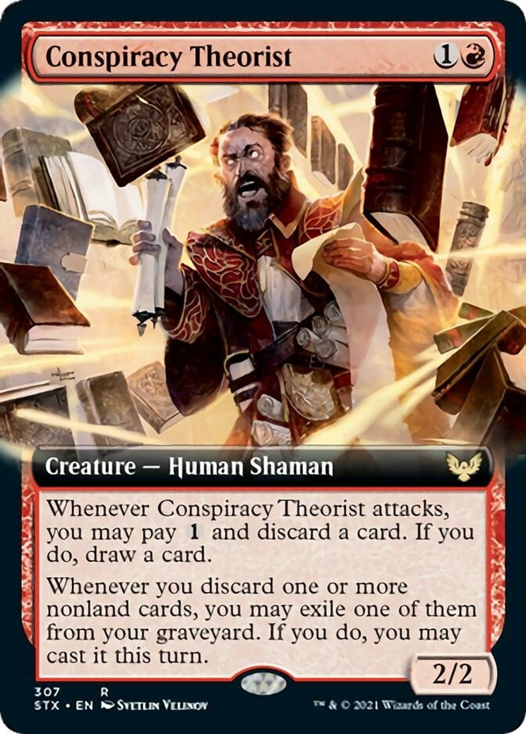 Image for Conspiracy Theorist (Extended Art) (Strixhaven: School of Mages) (307) - Magic: The Gathering