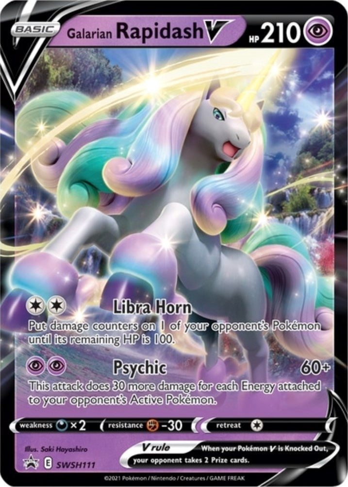 Image for Galarian Rapidash V - SWSH111 (SWSH: Sword & Shield Promo Cards) (SWSH111) - Pokemon