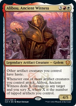 Image for Alibou, Ancient Witness (Commander 2021) (7) - Magic: The Gathering