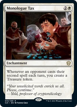 Image for Monologue Tax (Commander 2021) (19) - Magic: The Gathering