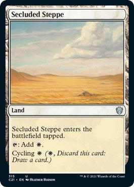Image for Secluded Steppe (Commander 2021) (315) - Magic: The Gathering
