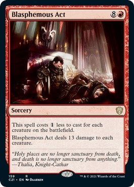 Image for Blasphemous Act (Commander 2021) (159) - Magic: The Gathering