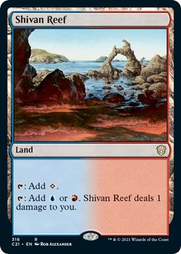 Image for Shivan Reef (Commander 2021) (316) - Magic: The Gathering