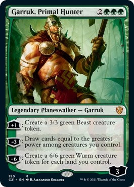 Image for Garruk, Primal Hunter (Commander 2021) (190) - Magic: The Gathering