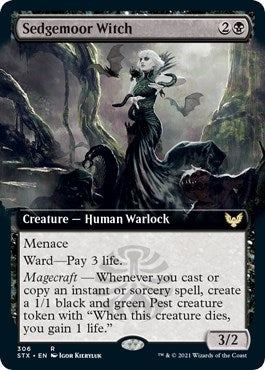 Image for Sedgemoor Witch (Extended Art) (Strixhaven: School of Mages) (306) - Magic: The Gathering