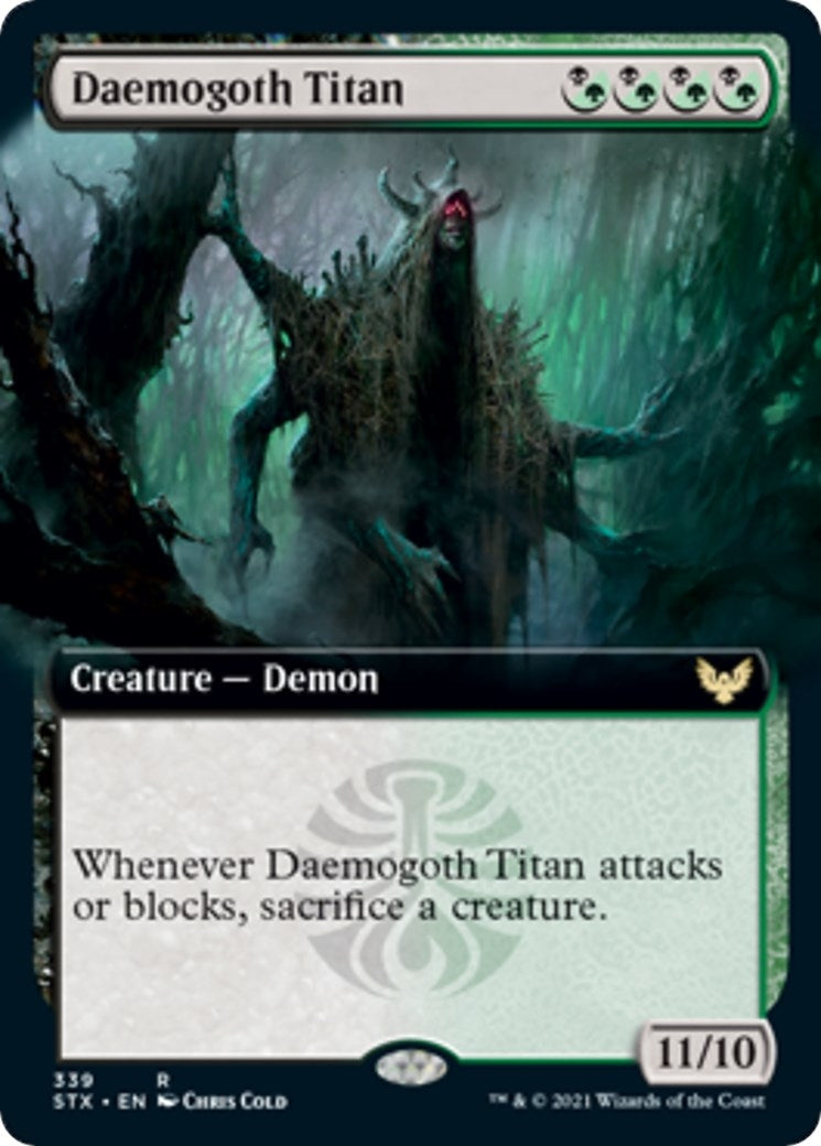 Image for Daemogoth Titan (Extended Art) (Strixhaven: School of Mages) (339) - Magic: The Gathering