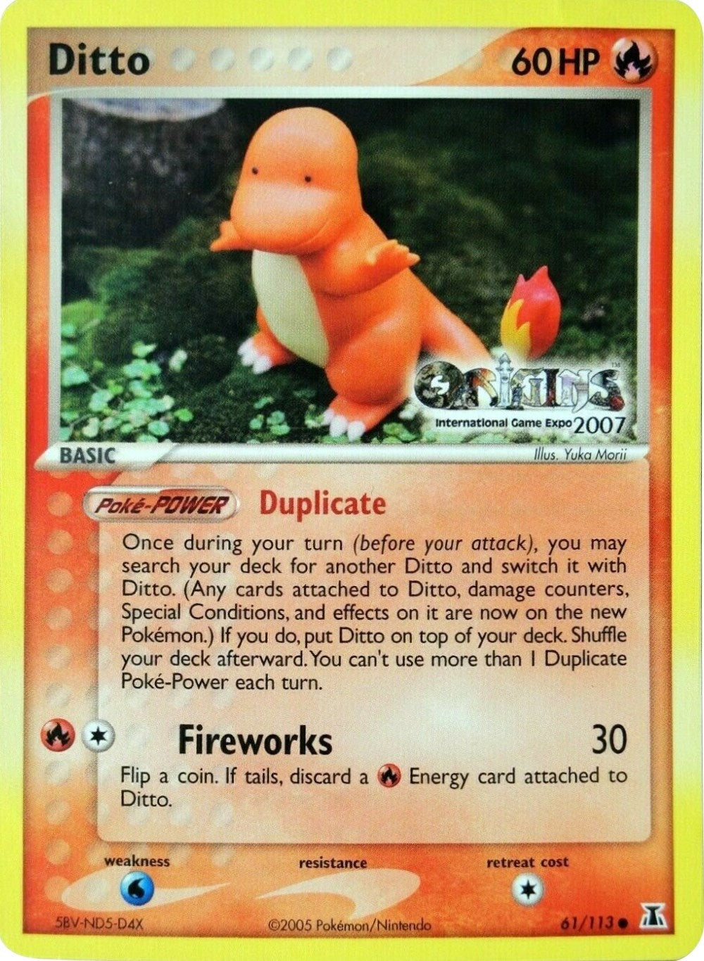 Image for Ditto - 61/113 (Origins International Game Expo 2007) (Nintendo Promos) (61/113) - Pokemon
