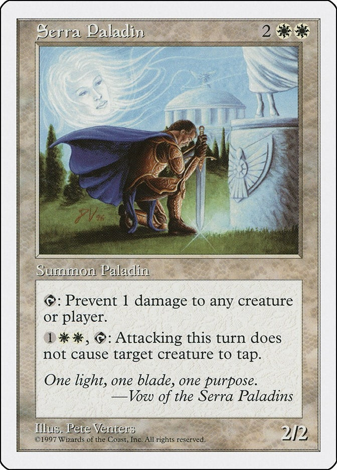 Image for Serra Paladin (Fifth Edition) - Magic: The Gathering