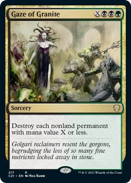 Image for Gaze of Granite (Commander 2021) (217) - Magic: The Gathering