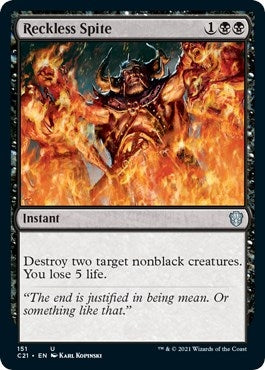 Image for Reckless Spite (Commander 2021) (151) - Magic: The Gathering