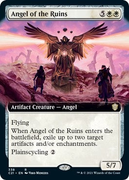 Image for Angel of the Ruins (Extended Art) (Commander 2021) (338) - Magic: The Gathering