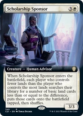 Image for Scholarship Sponsor (Extended Art) (Commander 2021) (349) - Magic: The Gathering