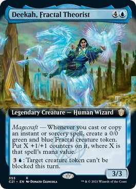 Image for Deekah, Fractal Theorist (Extended Art) (Commander 2021) (353) - Magic: The Gathering