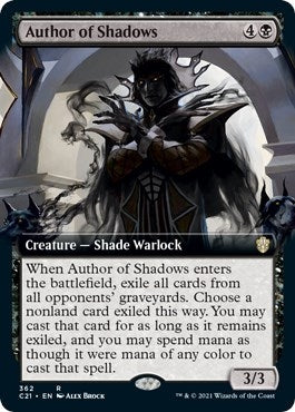 Image for Author of Shadows (Extended Art) (Commander 2021) (362) - Magic: The Gathering