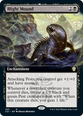 Image for Blight Mound (Extended Art) (Commander 2021) (363) - Magic: The Gathering