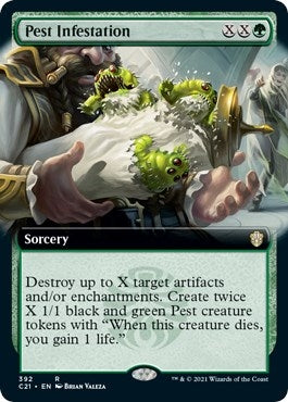Image for Pest Infestation (Extended Art) (Commander 2021) (392) - Magic: The Gathering