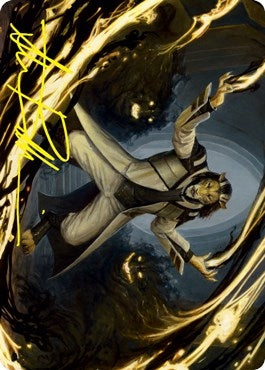 Image for Leonin Lightscribe Art Card (Gold-Stamped Signature) (Art Series: Strixhaven) (3) - Magic: The Gathering
