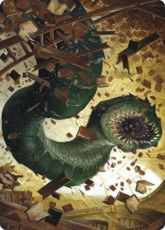 Image for Bookwurm Art Card (Art Series: Strixhaven) (14) - Magic: The Gathering