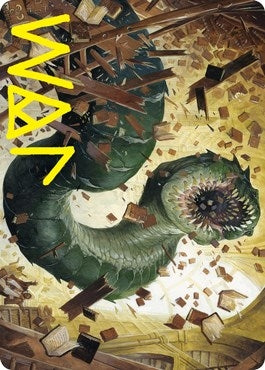 Image for Bookwurm Art Card (Gold-Stamped Signature) (Art Series: Strixhaven) (14) - Magic: The Gathering