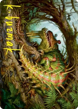 Image for Blex, Vexing Pest Art Card (Gold-Stamped Signature) (Art Series: Strixhaven) (22) - Magic: The Gathering