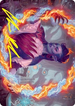 Image for Rootha, Mercurial Artist Art Card (Gold-Stamped Signature) (Art Series: Strixhaven) (38) - Magic: The Gathering