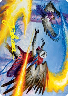 Image for Teach by Example Art Card (Gold-Stamped Signature) (Art Series: Strixhaven) (43) - Magic: The Gathering