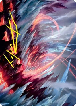 Image for Frostboil Snarl Art Card (Gold-Stamped Signature) (Art Series: Strixhaven) (47) - Magic: The Gathering