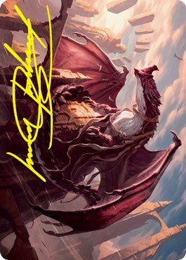 Image for Velomachus Lorehold Art Card (Gold-Stamped Signature) (Art Series: Strixhaven) (61) - Magic: The Gathering
