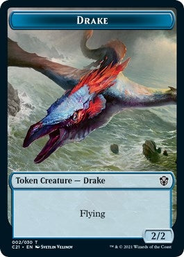 Image for Drake // Elemental Double-sided Token (Commander 2021) (2 // 2) - Magic: The Gathering