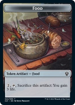 Image for Food // Pest Double-Sided Token (Commander 2021) (24 // 5) - Magic: The Gathering