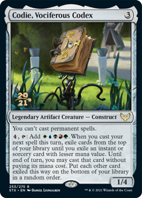 Image for Codie, Vociferous Codex (Prerelease Cards) (253) - Magic: The Gathering