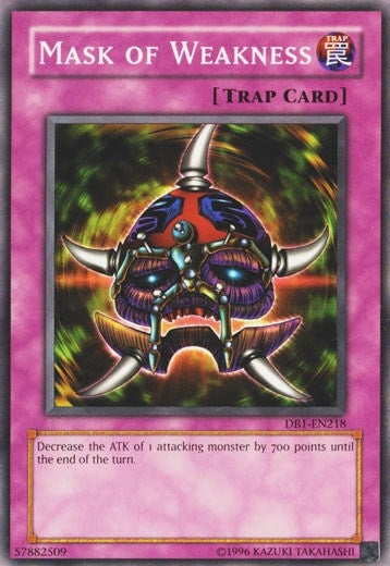 Image for Mask of Weakness (Dark Beginning 1) (DB1-EN218) - YuGiOh