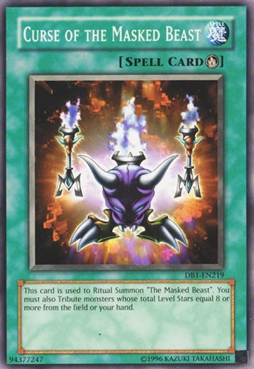 Image for Curse of the Masked Beast (Dark Beginning 1) (DB1-EN219) - YuGiOh