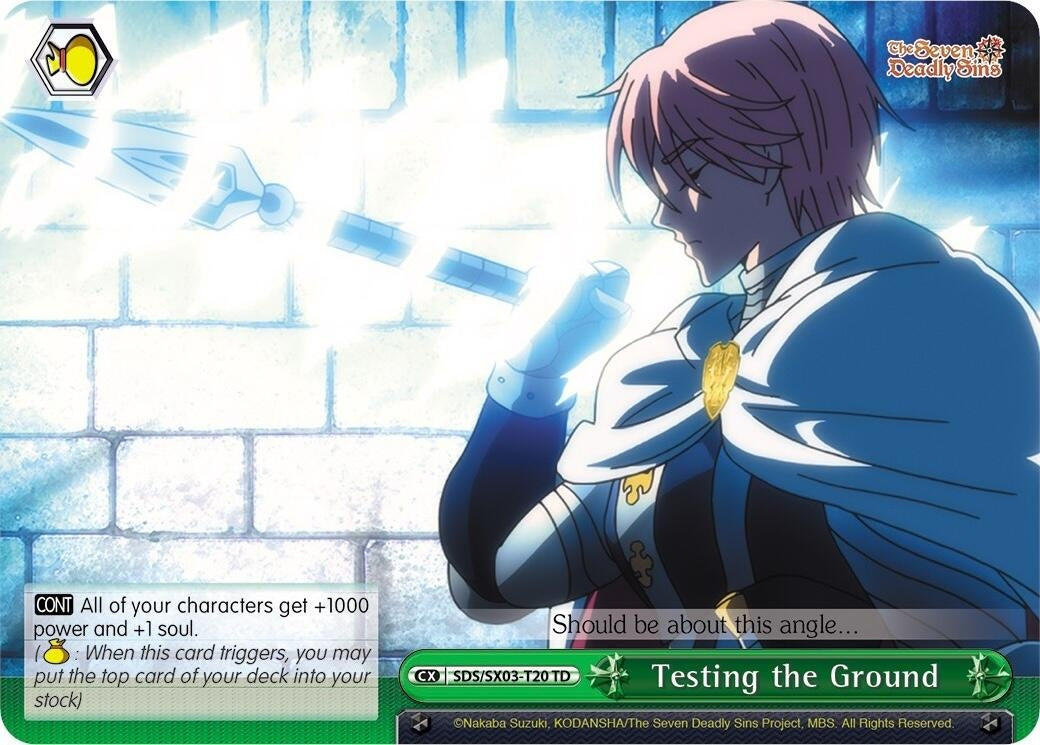 Image for Testing the Ground (The Seven Deadly Sins) (SDS/SX03-T20 TD) - Weiss Schwarz