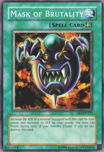 Image for Mask of Brutality (Dark Beginning 1) (DB1-EN223) - YuGiOh