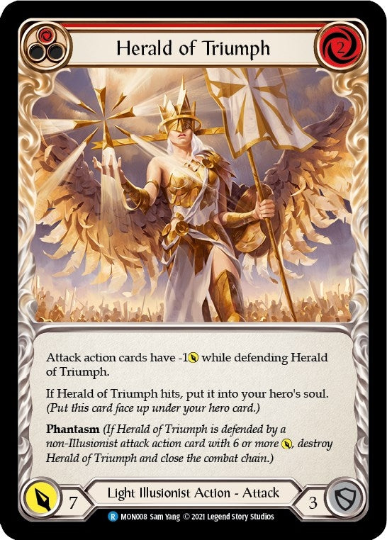 Image for Herald of Triumph (Red) (Monarch) (MON008) - Flesh and Blood TCG