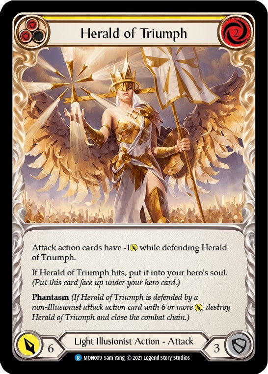 Image for Herald of Triumph (Yellow) (Monarch) (MON009) - Flesh and Blood TCG