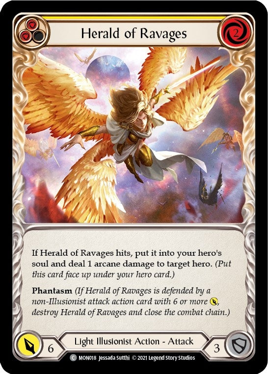 Image for Herald of Ravages (Yellow) (Monarch) (MON018) - Flesh and Blood TCG