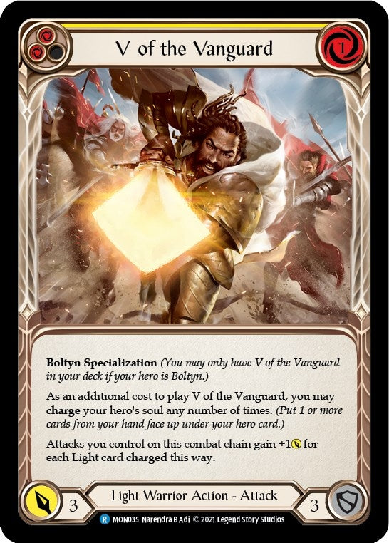 Image for V of the Vanguard (Monarch) (MON035) - Flesh and Blood TCG