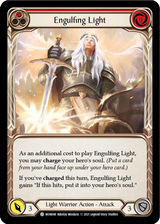Image for Engulfing Light (Red) (Monarch) (MON048) - Flesh and Blood TCG