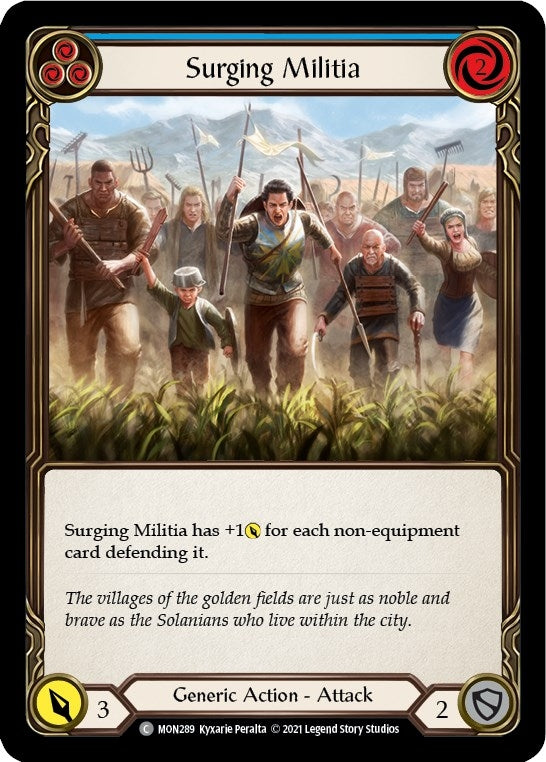 Image for Surging Militia (Blue) (Monarch) (MON289) - Flesh and Blood TCG